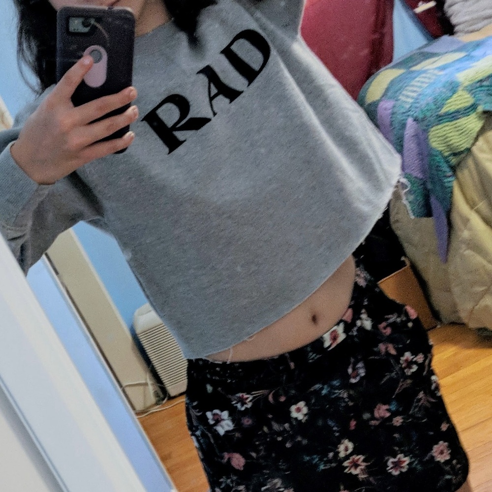 John Galt  - RAD sweatshirt - crop top